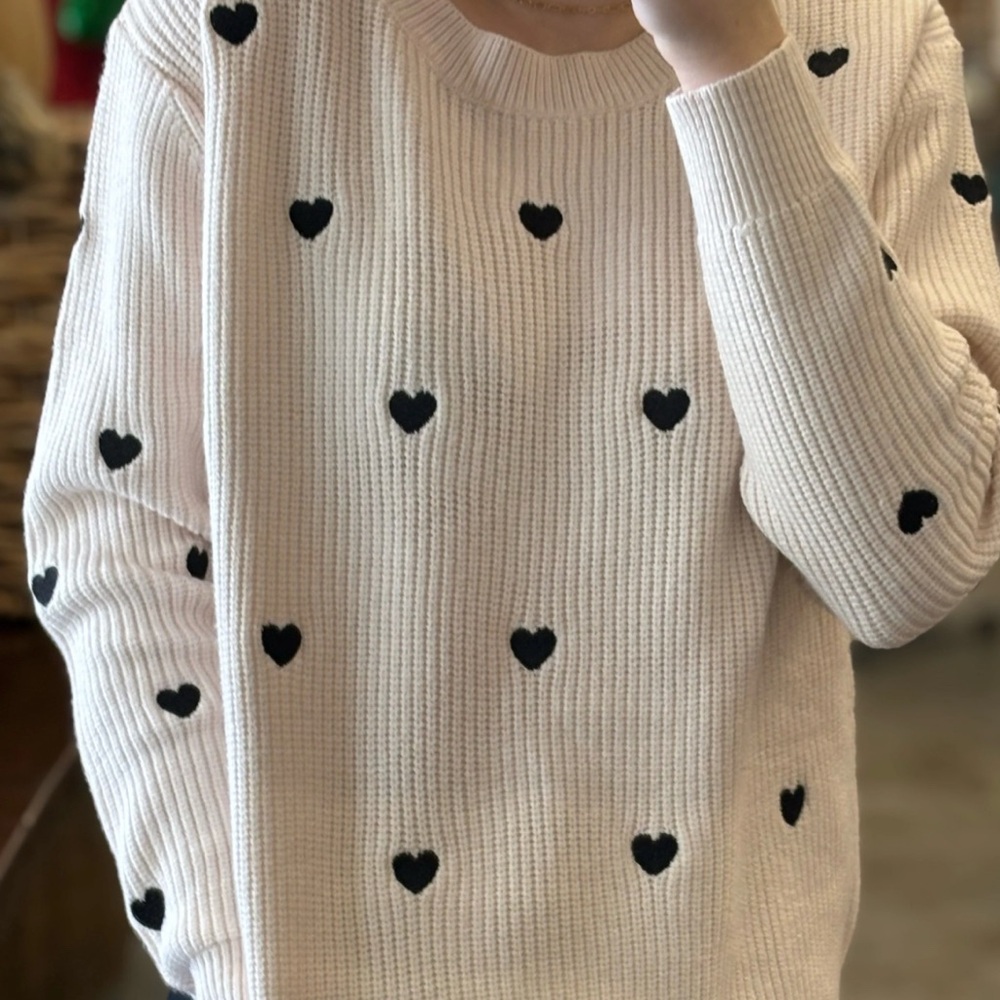 Hearts Confetti Sweater